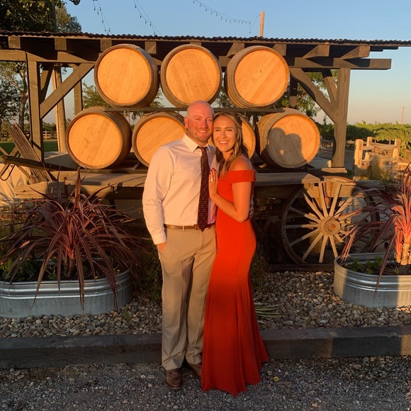 Azazie Lecia Dress in Rust! - Picture 7 of 7